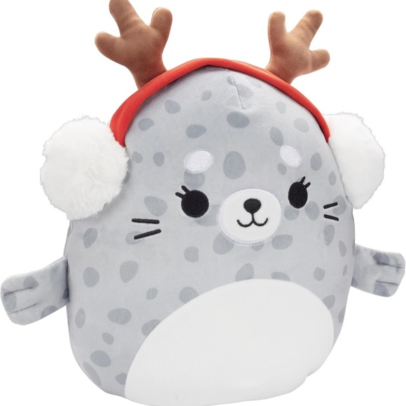 🎄NWT SQUISHMALLOW ORIGINAL 10” ODILE THE SEAL CHRISTMAS PLUSH TOY - Picture 2 of 10